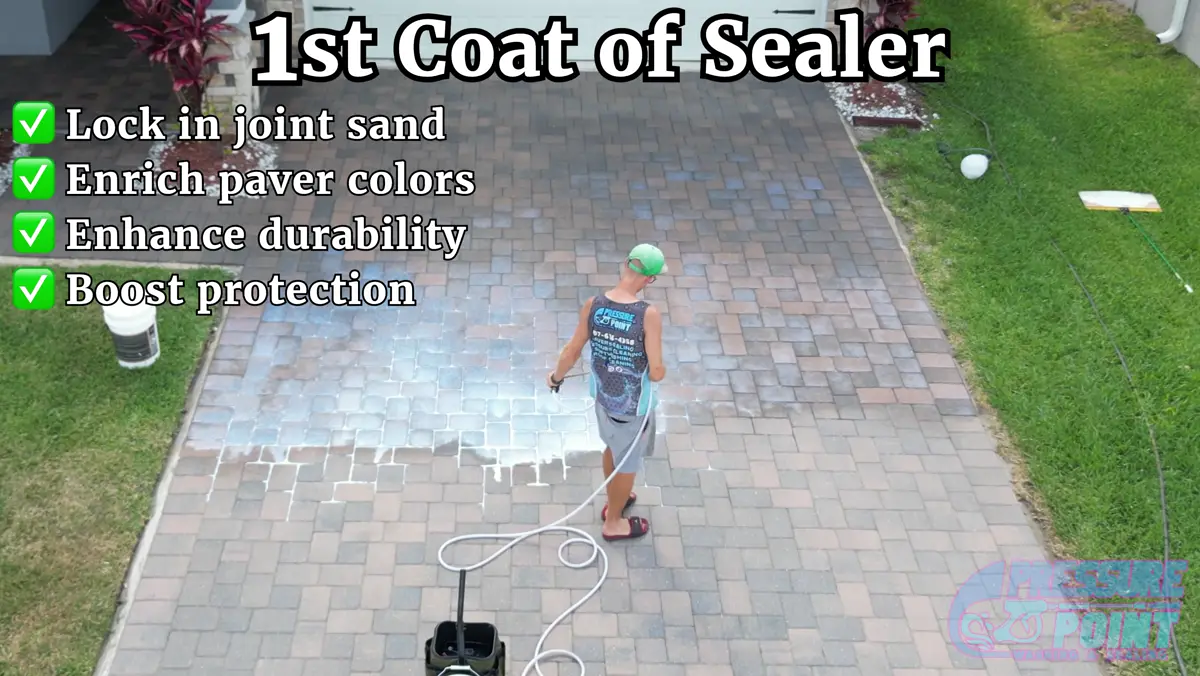 First coat of sealer