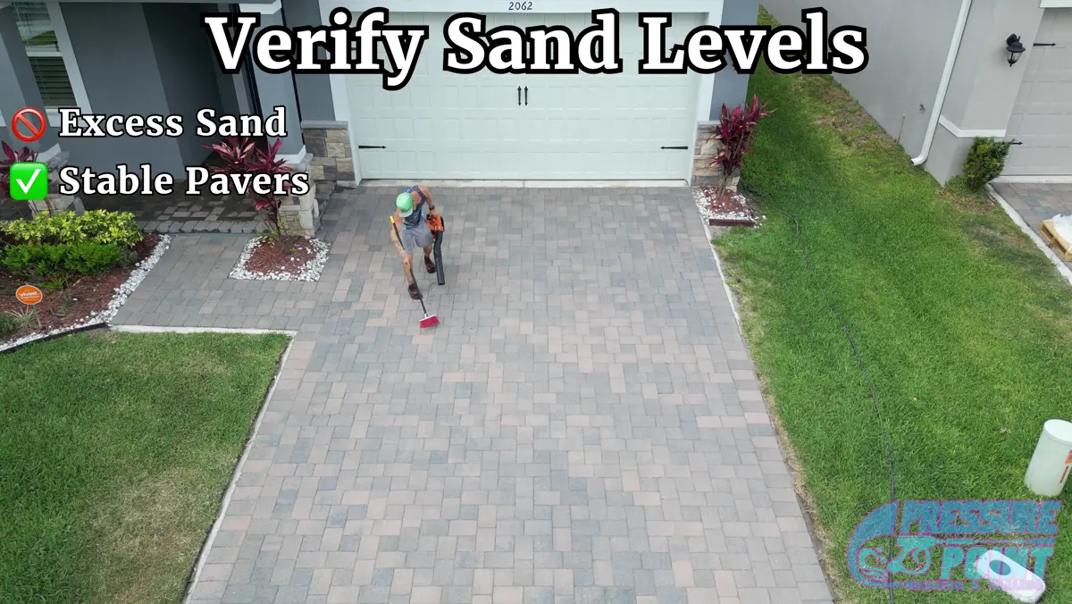 Verify sand levels